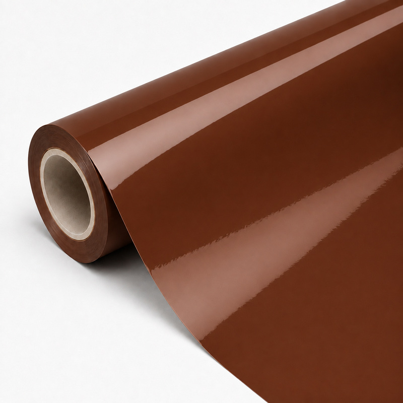 TPU Flame Copper Brown Vinyl Wrap view 3