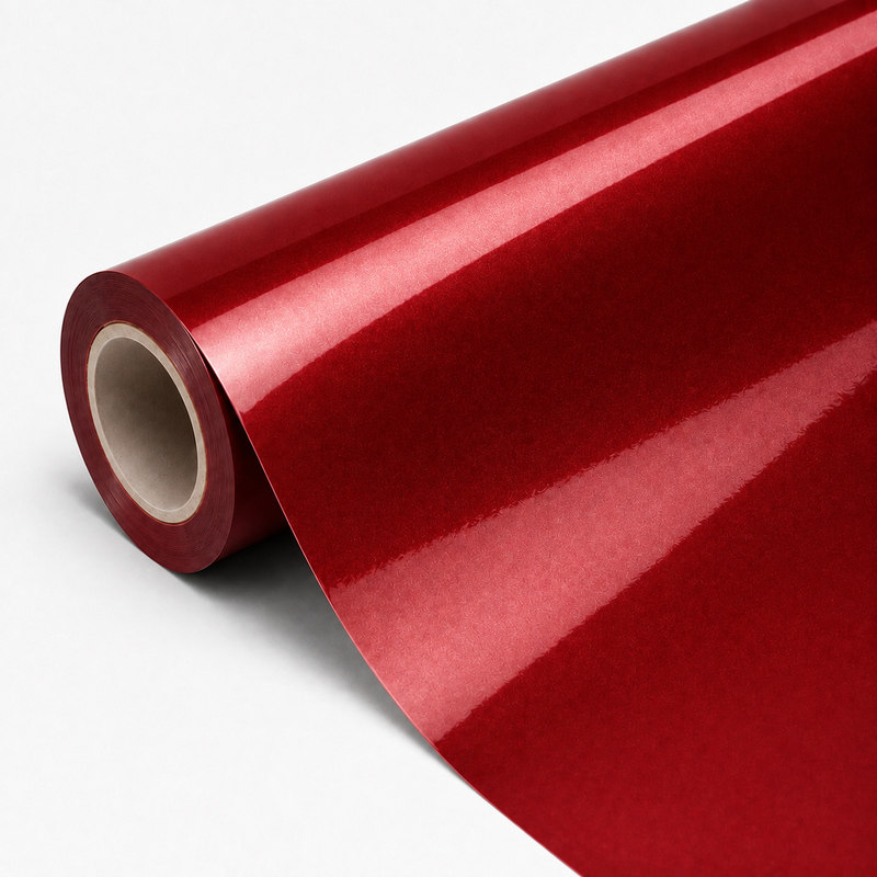 TPU Diamond White Shift Red Vinyl Wrap view 3