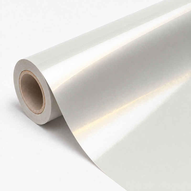 TPU Diamond White Shift Gold Vinyl Wrap view 3