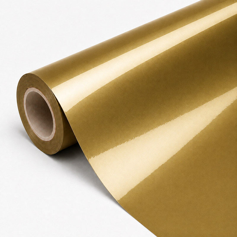 TPU Transparent Diamond Gold Vinyl Wrap view 3