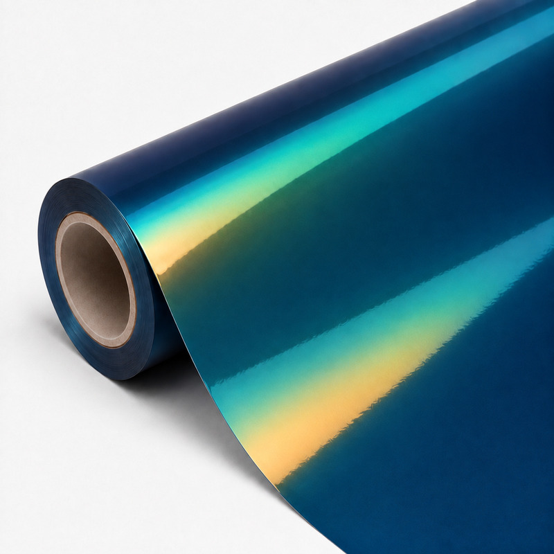 TPU Chameleon-Blue Green Gold Vinyl Wrap view 3