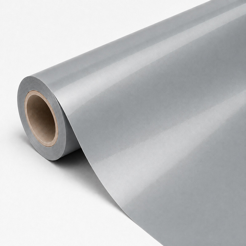 TPU Satin Metallic Silver Vinyl Wrap view 3