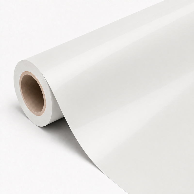TPU Satin Piano White Vinyl Wrap view 3