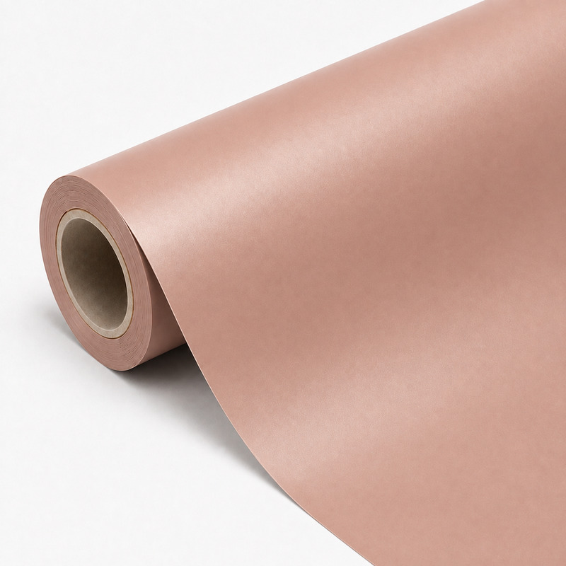 TPU Satin Oolong Milk Tea Pink Vinyl Wrap view 3
