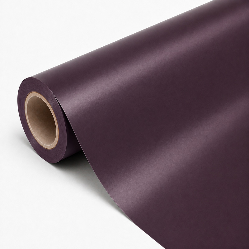 TPU Satin Black Pinot Purple Vinyl Wrap view 3