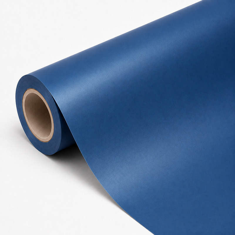 TPU Satin Metallic Blue Vinyl Wrap view 3