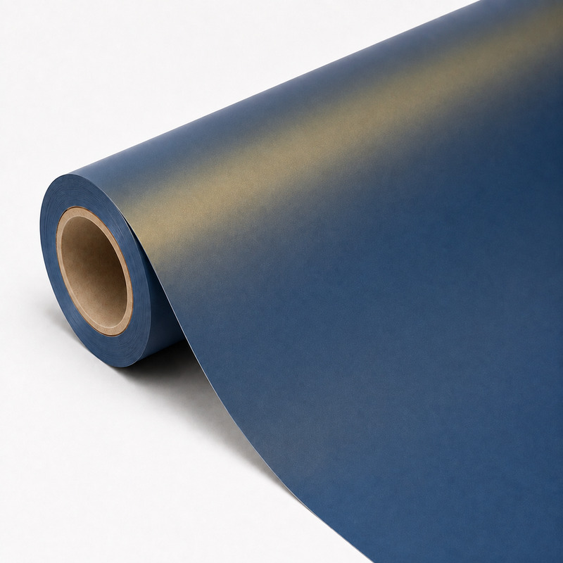 TPU Matte Blue Enchanting Gold Vinyl Wrap view 3