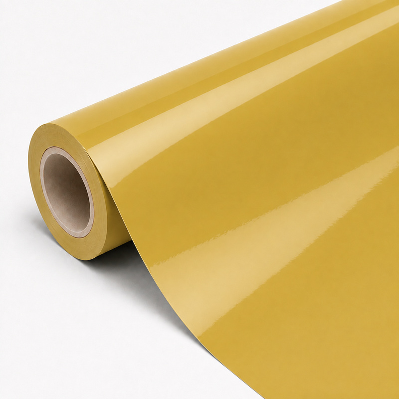 TPU Molan Yellow Vinyl Wrap view 3