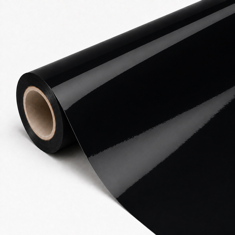 TPU Tesla Ultra Glossy Black Vinyl Wrap view 3