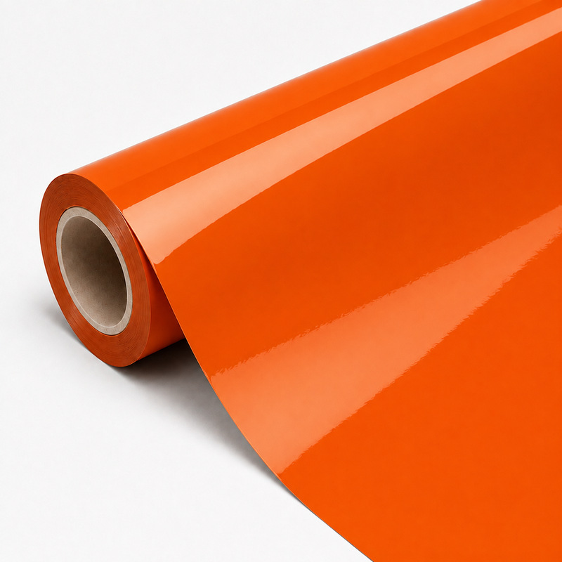 TPU Racing Orange Vinyl Wrap view 3