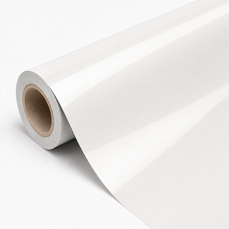 TPU Metallic White Vinyl Wrap view 3