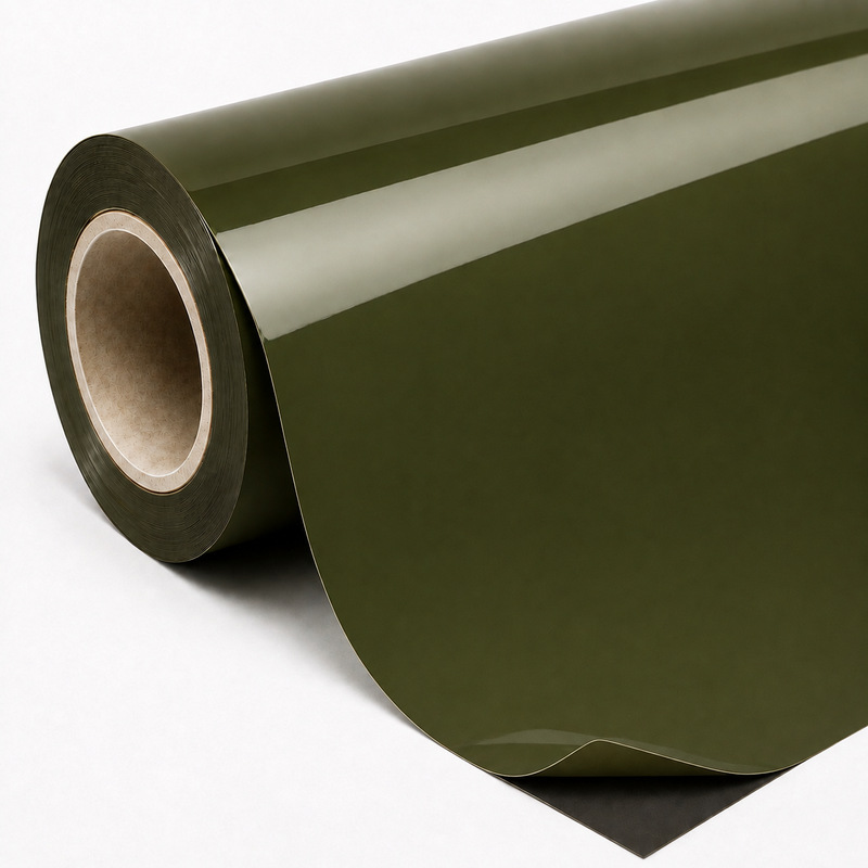 TPU Olive Green - Porsche Vinyl Wrap view 6