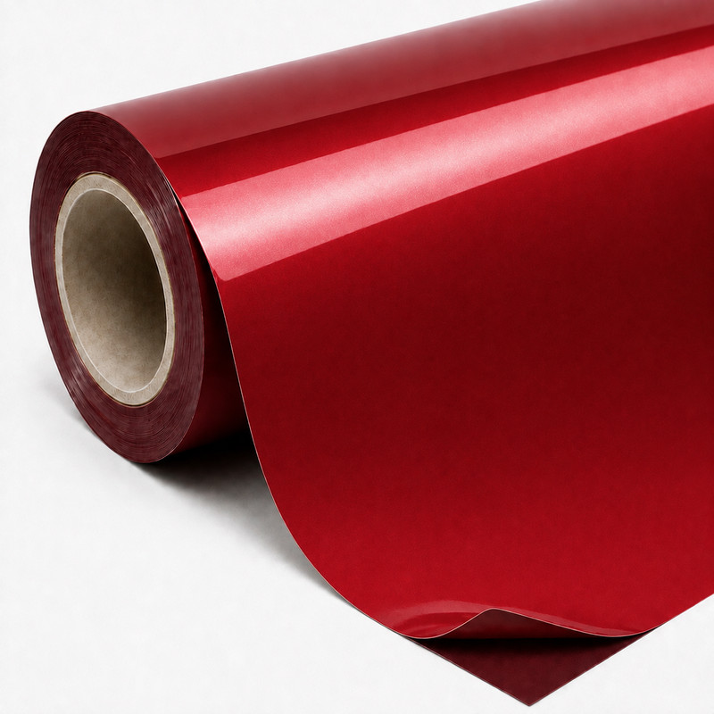TPU Transparent Diamond Red Vinyl Wrap view 6
