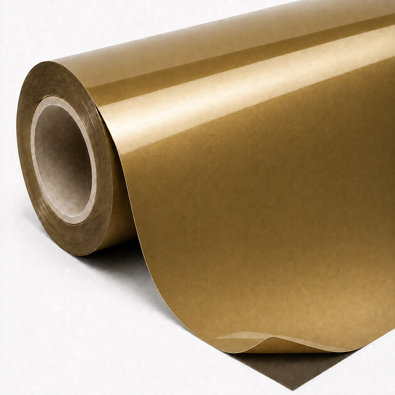TPU Transparent Diamond Gold Vinyl Wrap view 6