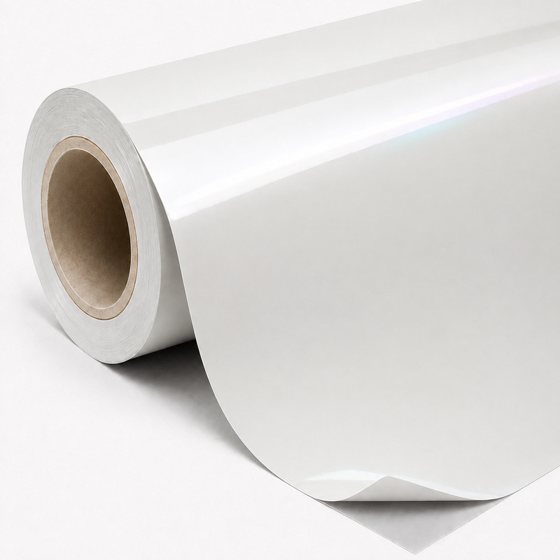 TPU Rainbow Laser White Vinyl Wrap view 6