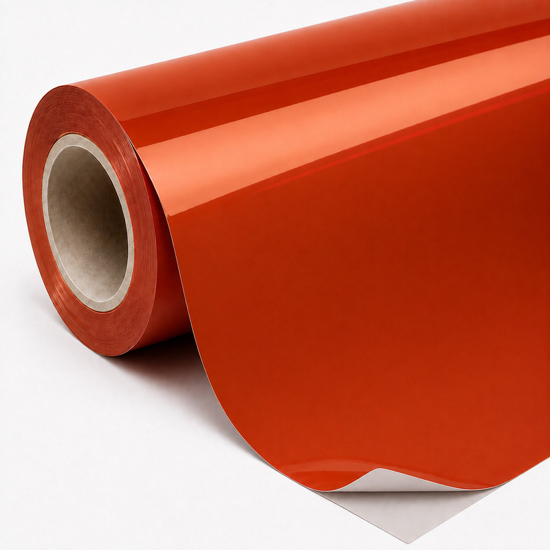 TPU Chameleon-Gold Orange Red Vinyl Wrap view 6
