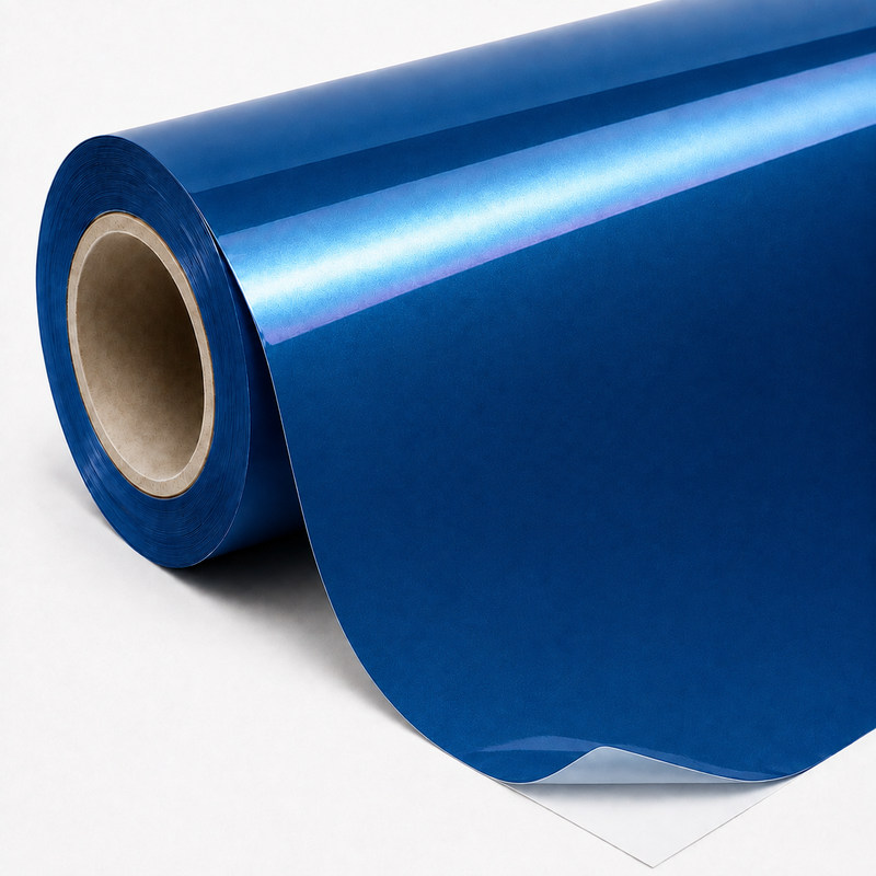 TPU Aurora Diamond Blue Vinyl Wrap view 6