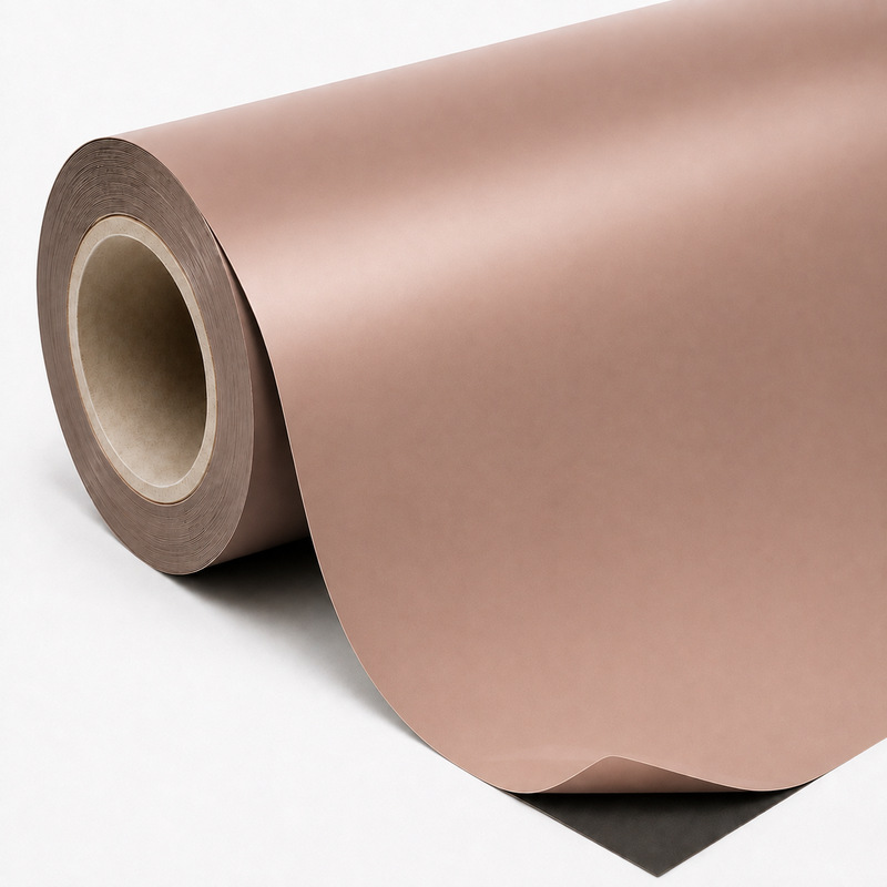 TPU Satin Oolong Milk Tea Pink Vinyl Wrap view 6