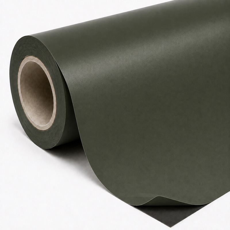 TPU Satin Army Green Vinyl Wrap view 6