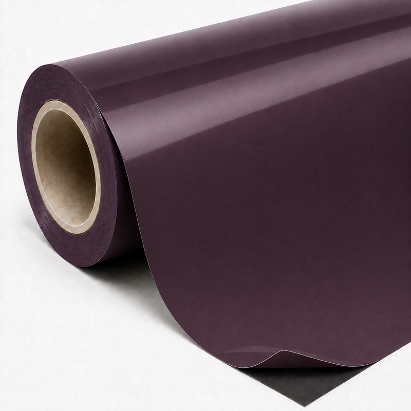 TPU Satin Black Pinot Purple Vinyl Wrap view 6