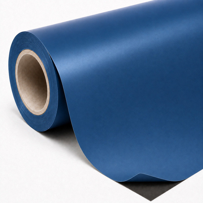 TPU Satin Metallic Blue Vinyl Wrap view 6