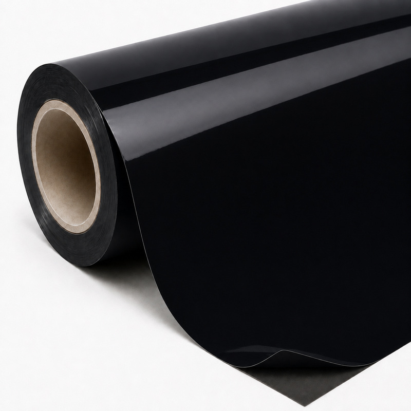 TPU Tesla Ultra Glossy Black Vinyl Wrap view 6